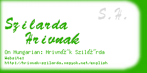 szilarda hrivnak business card